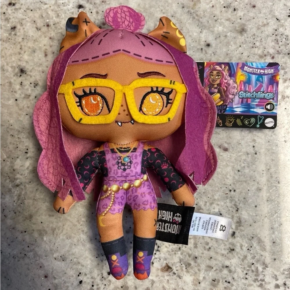 Monster High Draculaura Talking Stitchling Doll Frankie Stein Clawdeen Wolf Cute